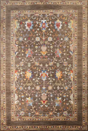 100% Vegetable Dye Ziegler Oriental Area Rug 7x10