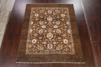 100% Vegetable Dye Floral Ziegler Oriental Area Rug 8x10