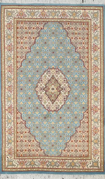 100% Vegetable Dye Tabriz Oriental Area Rug 3x5