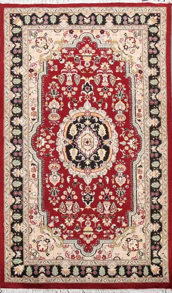 100% Vegetable Dye Tabriz Oriental Area Rug 3x5