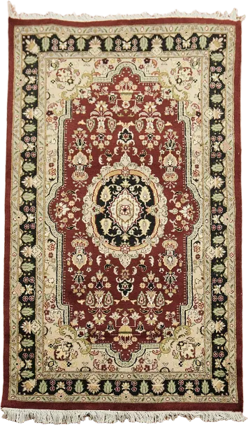 100% Vegetable Dye Tabriz Oriental Area Rug 3x5
