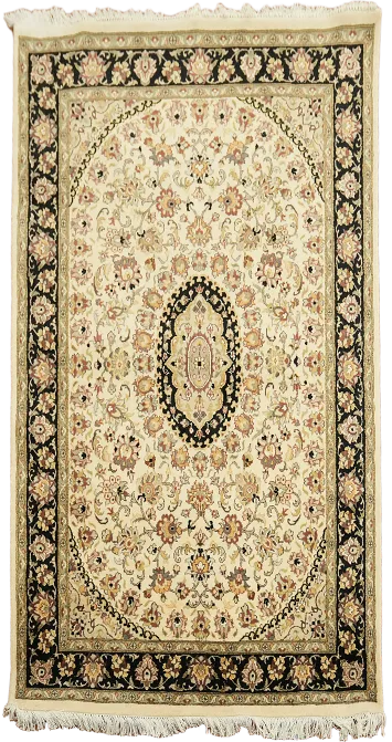 100% Vegetable Dye Floral Tabriz Oriental Area Rug 4x6