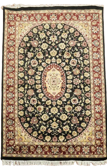 100% Vegetable Dye Tabriz Oriental Area Rug 4x6