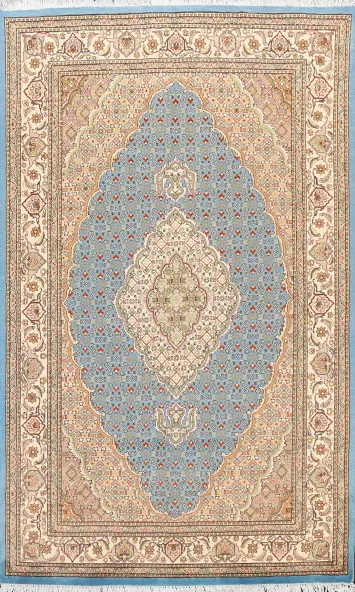 Traditional Tabriz Mahi Oriental Area Rug 4x7