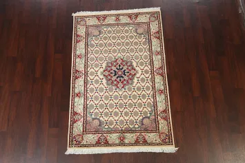 100% Vegetable Dye Tabriz Oriental Area Rug 4x6