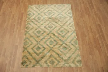 Tribal Contemporary Oriental Area Rug 4x6