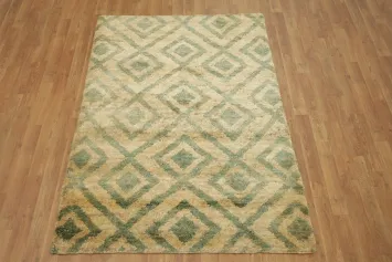 Tribal Contemporary Oriental Area Rug 4x6