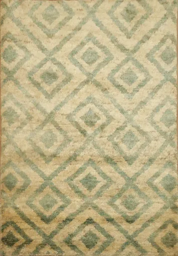 Tribal Contemporary Oriental Area Rug 4x6