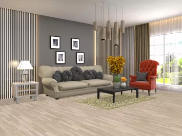 All-Over Vintage Style Distressed Area Rug 4x6