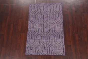 Sophisticated Purple Chevron Rug for a Touch of Modern Luxury 4x6