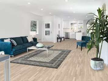 Geometric Vintage Style Distressed Area Rug 5x8