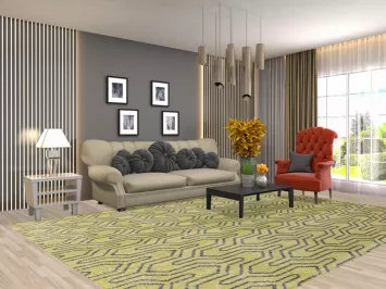 All-Over Abstract Oriental Area Rug 8x11