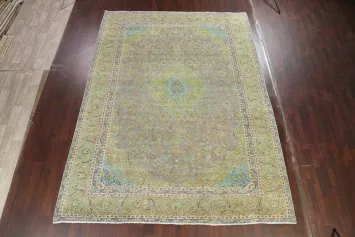 Traditional Floral Kashan Persian Area Rug 9x13