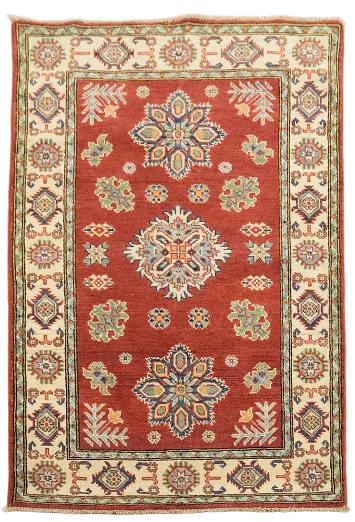 Geometric Kazak Oriental Area Rug 3x5