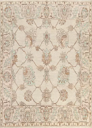 Vegetable Dye Floral Ziegler Oriental Area Rug 8x9