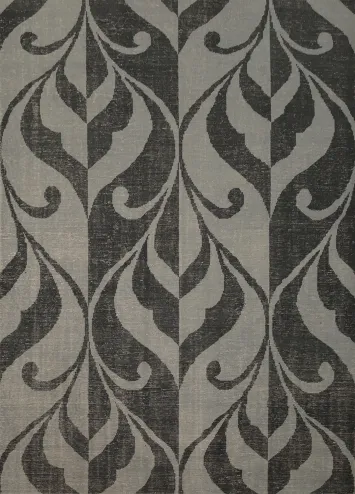 Elegant Gray and Charcoal Vintage Style Area Rug 8x10