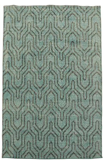 All-Over Contemporary Oriental Area Rug 6x9