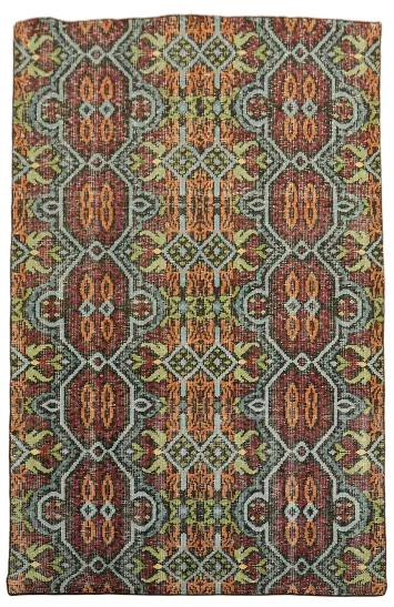 Geometric Abstract Oriental Area Rug 6x9