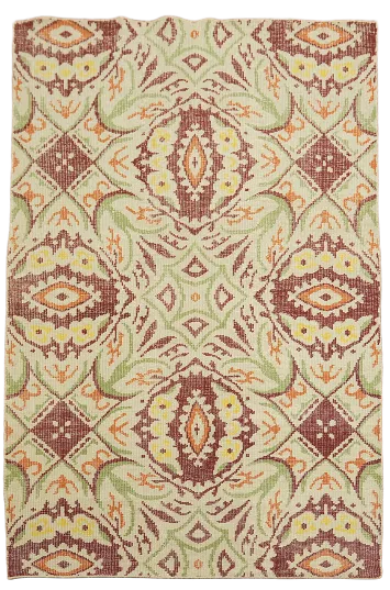 Contemporary Abstract Oriental Area Rug 6x8