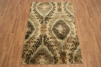 Exquisite Indian Wool Blend Rug for Luxurious Home Decor 4x6