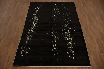 Vegetable Dye Modern Abstract Area Rug 6x9 for Contemporary Spaces