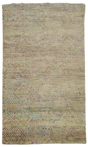 Muted-Tone Rug Perfect for a Minimalist Living Space 5x8 ft