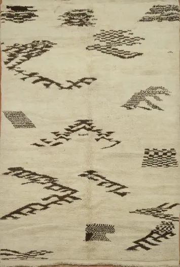 Tribal Moroccan Oriental Area Rug 5x8