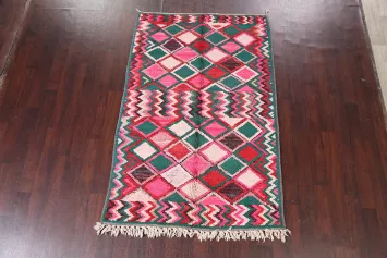 Tribal Moroccan Oriental Area Rug 5x8