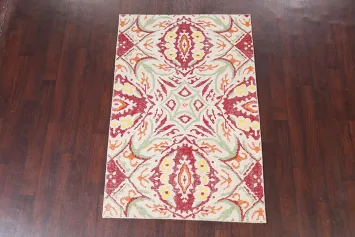 All-Over Abstract Distressed Rug 4x6