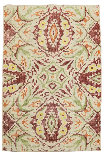 All-Over Abstract Distressed Rug 4x6