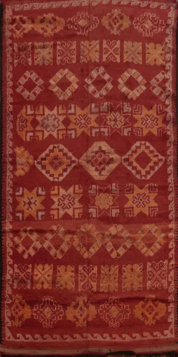 Versatile Red Moroccan Area Rug 5x10 Touch of Cultural Elegance