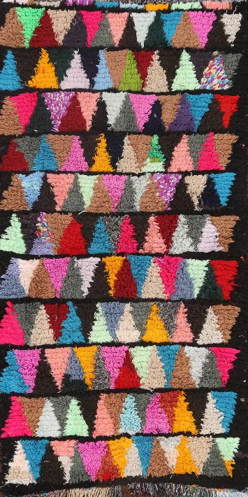 Tribal Moroccan  Oriental Area Rug 3x6