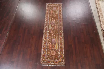 Tribal Bakhtiari Oriental Runner Rug 3x10