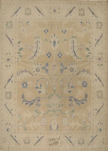 Floral Sultanabad Ziegler Persian Area Rug 6x6 Square