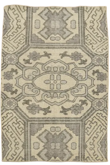 Abstract Oriental Rug 4x6