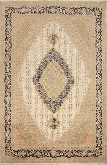 Vegetable Dye Tabriz Mahi Oriental Area Rug 9x12