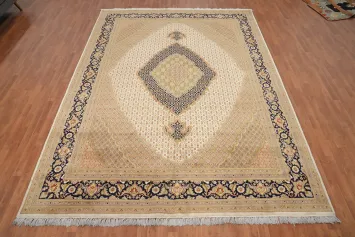 Vegetable Dye Tabriz Mahi Oriental Area Rug 9x12