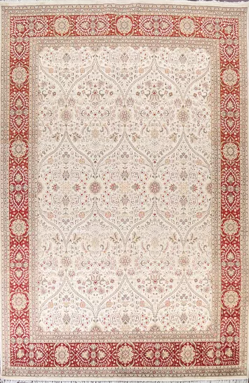 Vegetable Dye Tabriz Oriental Area Rug 9x12