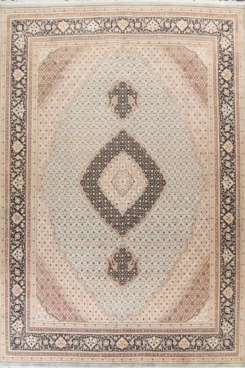 Vegetable Dye Tabriz Mahi Oriental Area Rug 9x12