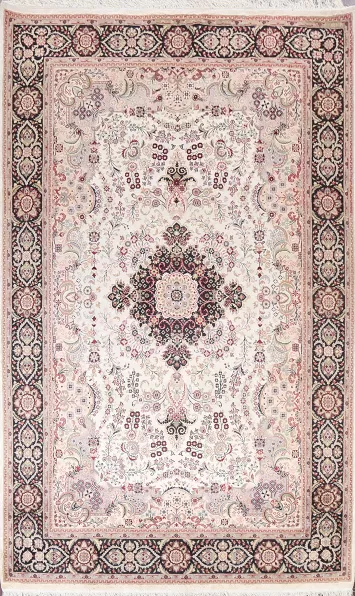 Vegetable Dye Tabriz Oriental Area Rug 6x10