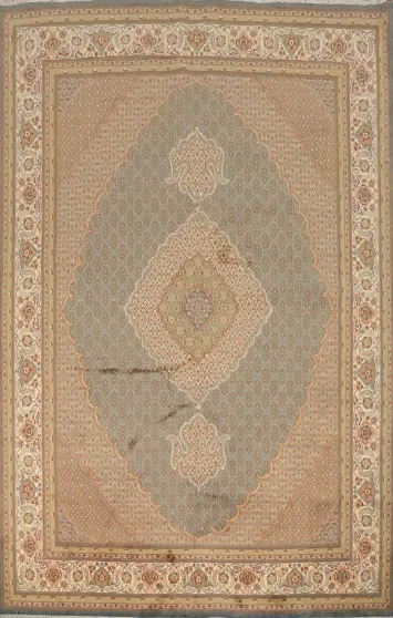 Vegetable Dye Tabriz Mahi Oriental Area Rug 9x12