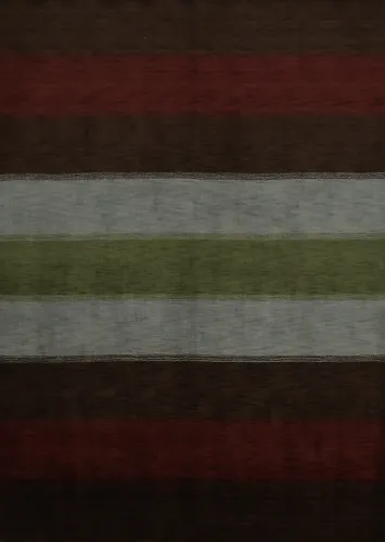 Rustic Striped Gabbeh Area Rug 8x10 Adding Depth to Classic Home Decor