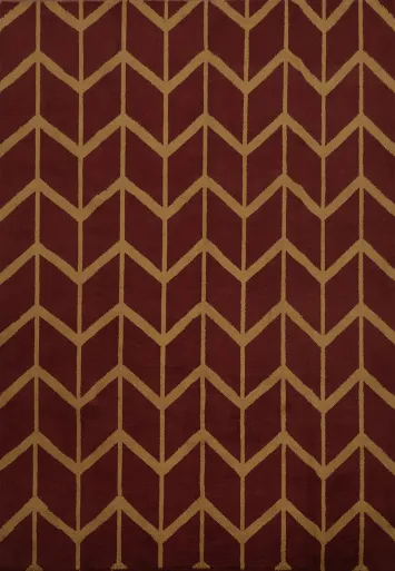 Chic Moroccan Area Rug 8x10 Featuring Eye-Catching Zigzag Pattern