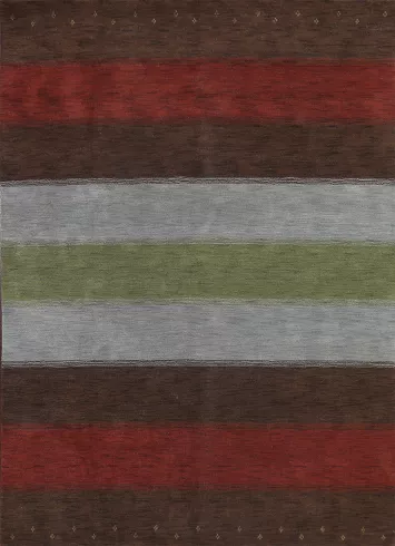 Striped Gabbeh Oriental Area Rug 8x10