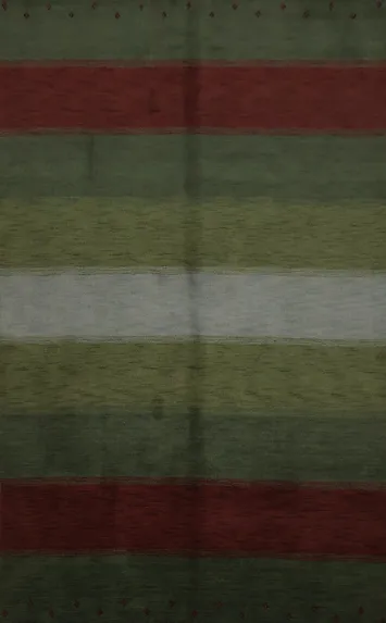 Luxurious Striped Gabbeh Area Rug 7x10 with Rich Earthy Color Palette