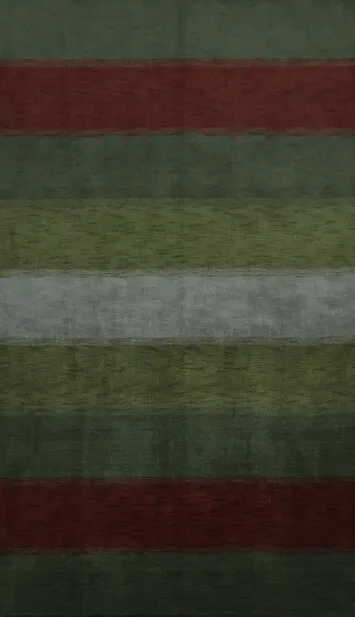 Elegant Gabbeh Area Rug 7x10 with Subtle Striped Patterns