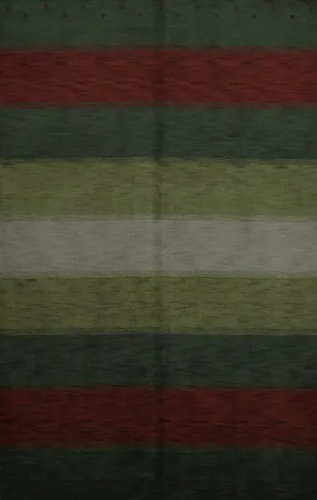 Richly Colored Striped Gabbeh Area Rug 7x10 with Earthy Elegance