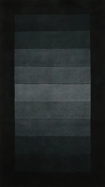 Sleek Charcoal Stripes Rug Perfect for Contemporary Homes 3x5