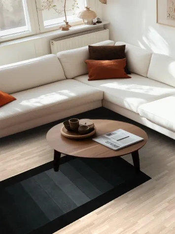 Sleek Charcoal Stripes Rug Perfect for Contemporary Homes 3x5