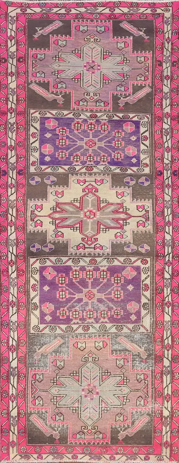 Runner Ardebil Persian Hand-Knotted Rug 3x10